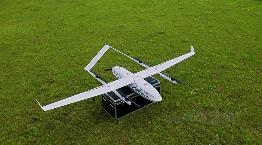 CW-25H drone on the grass