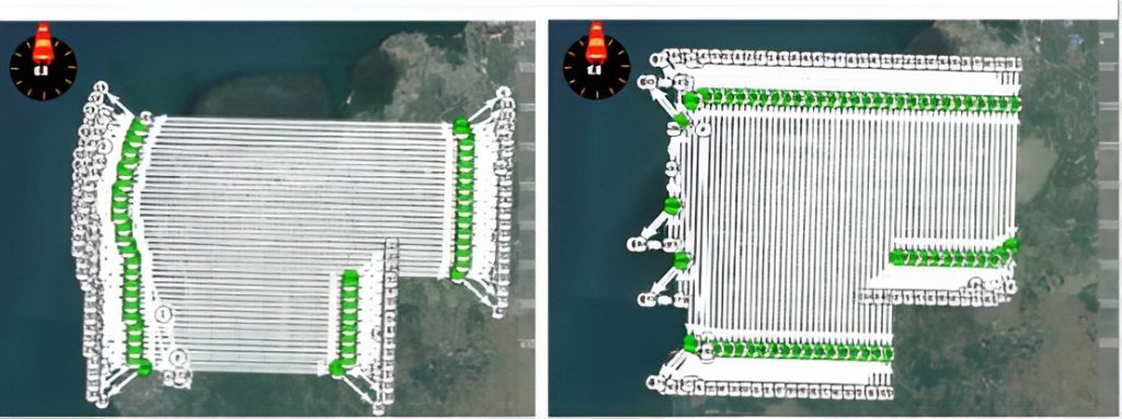The flight path of Hainan drone survey