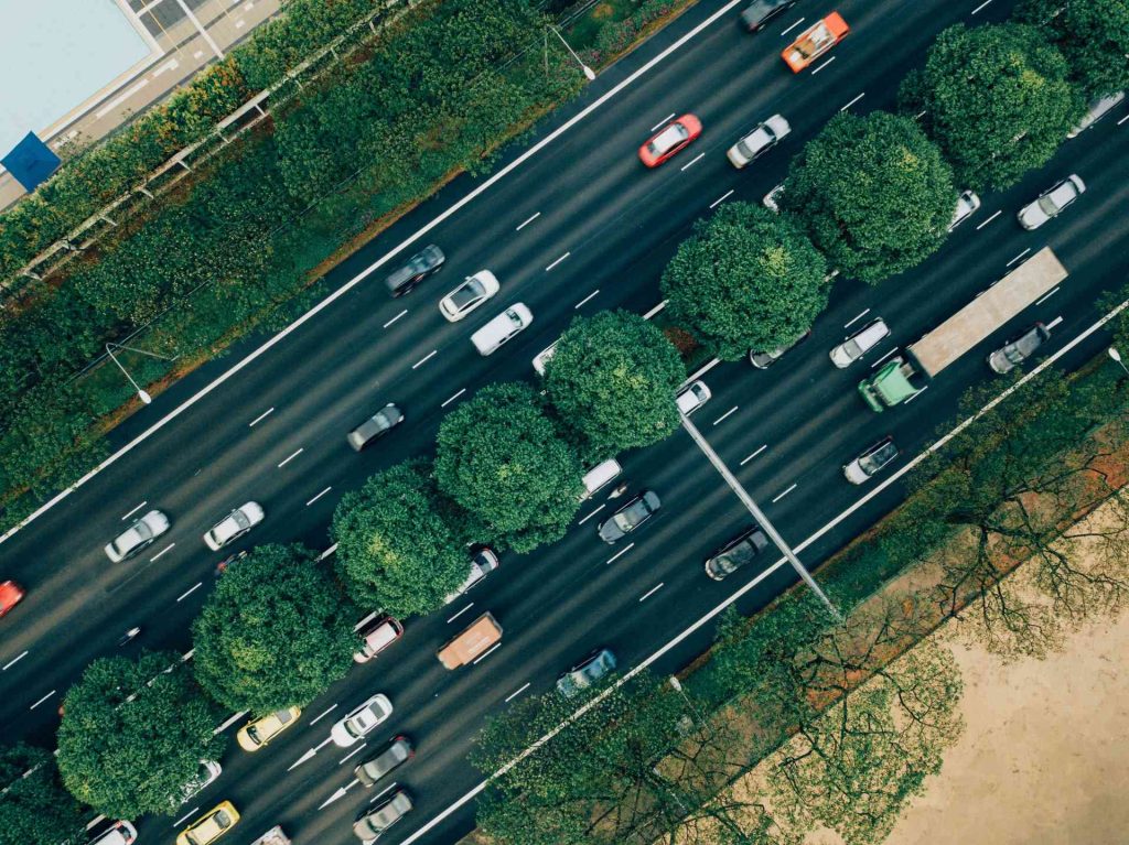 Police drone for traffic management