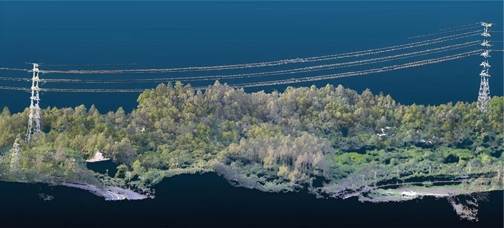 3D point cloud of Guangdong power line inspection