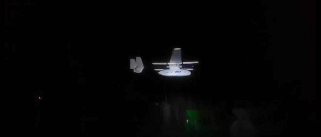 CW-15D taked off at night