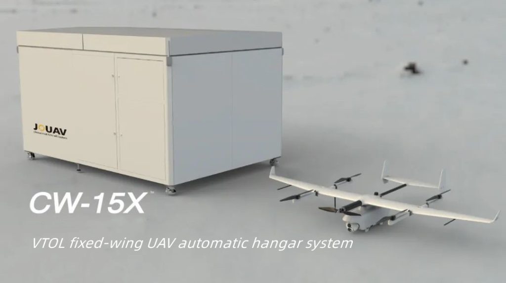 CW-15X VTOL fixed-wing UAV automatic hangar system