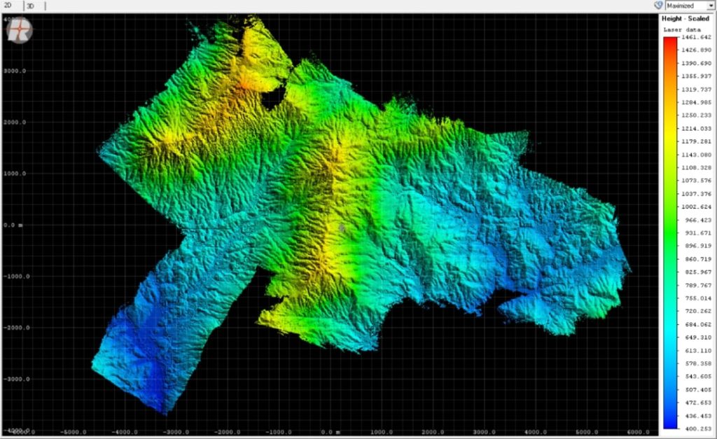 Point cloud of CW-15LiDAR