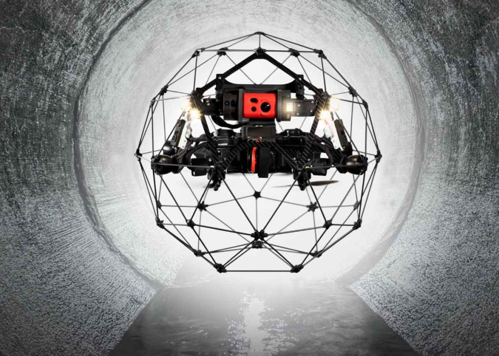 Flyability Elios 2 commercial drone for confined space