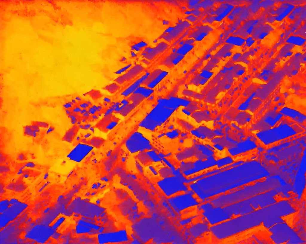 Thermal imaging drone for construction