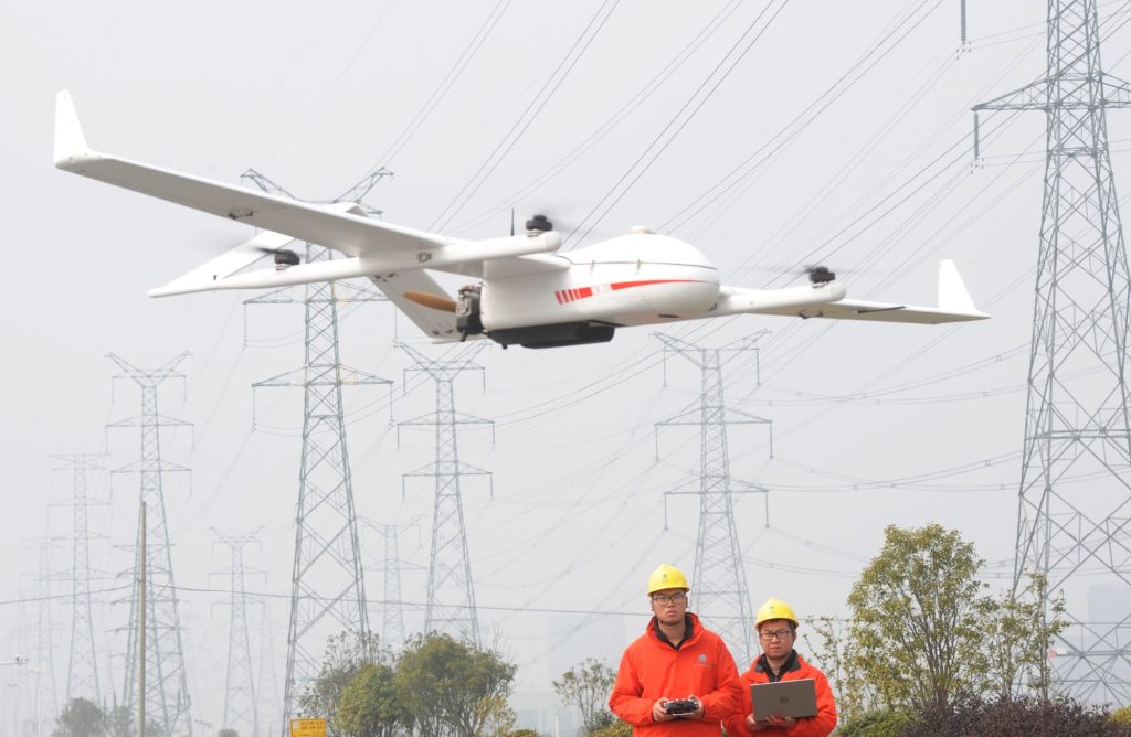 RTK drone in powerline inspection