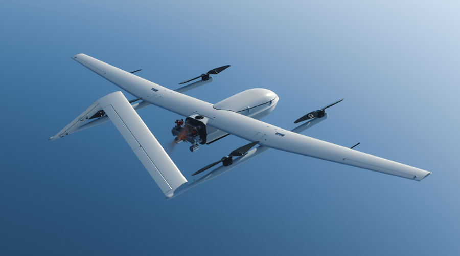 CW-30E(CW-40) Hybrid Gasoline & Battery Long Flight Time UAV - JOUAV