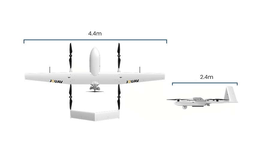 CW-30E(CW-40) Hybrid Gasoline & Battery Long Flight Time UAV - JOUAV