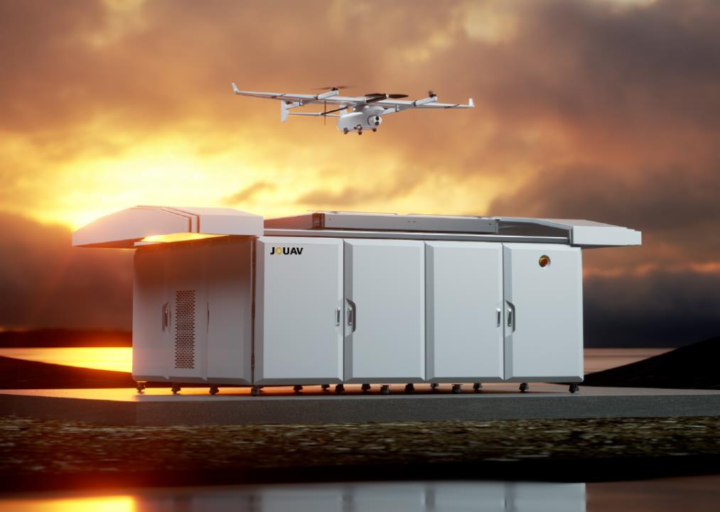 JOUAV VTOL hangar - autonomous drone for public safety