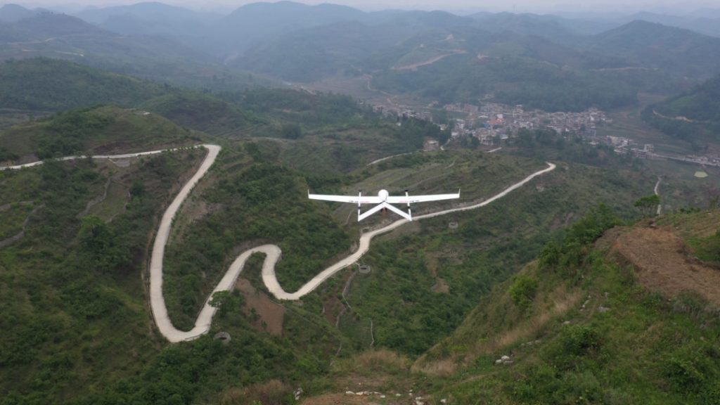 CW-25E VTOL drone for powerline inspection