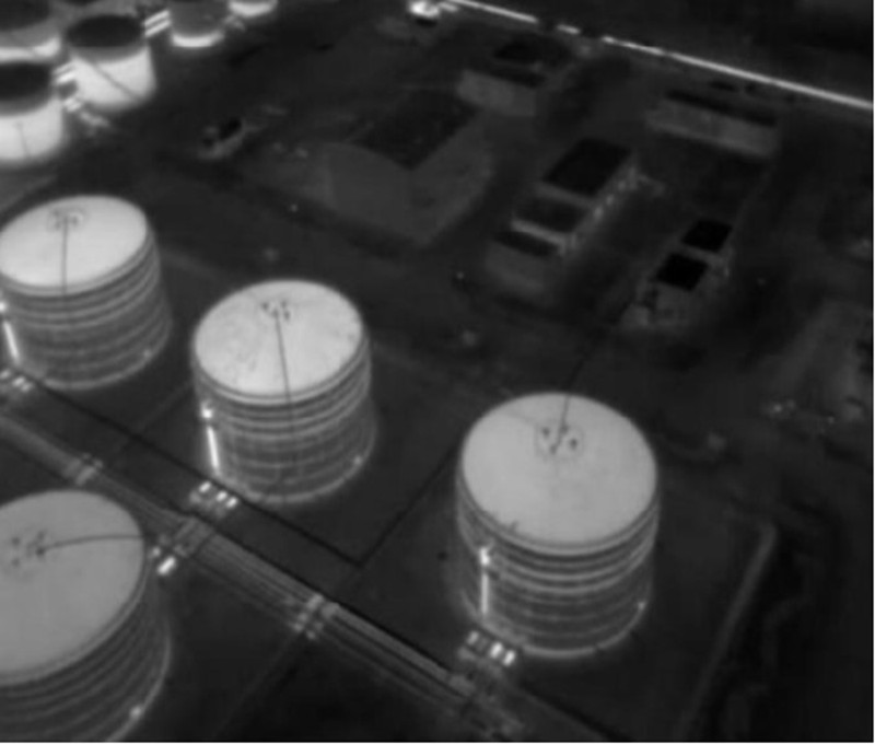 Oil and gas thermal image