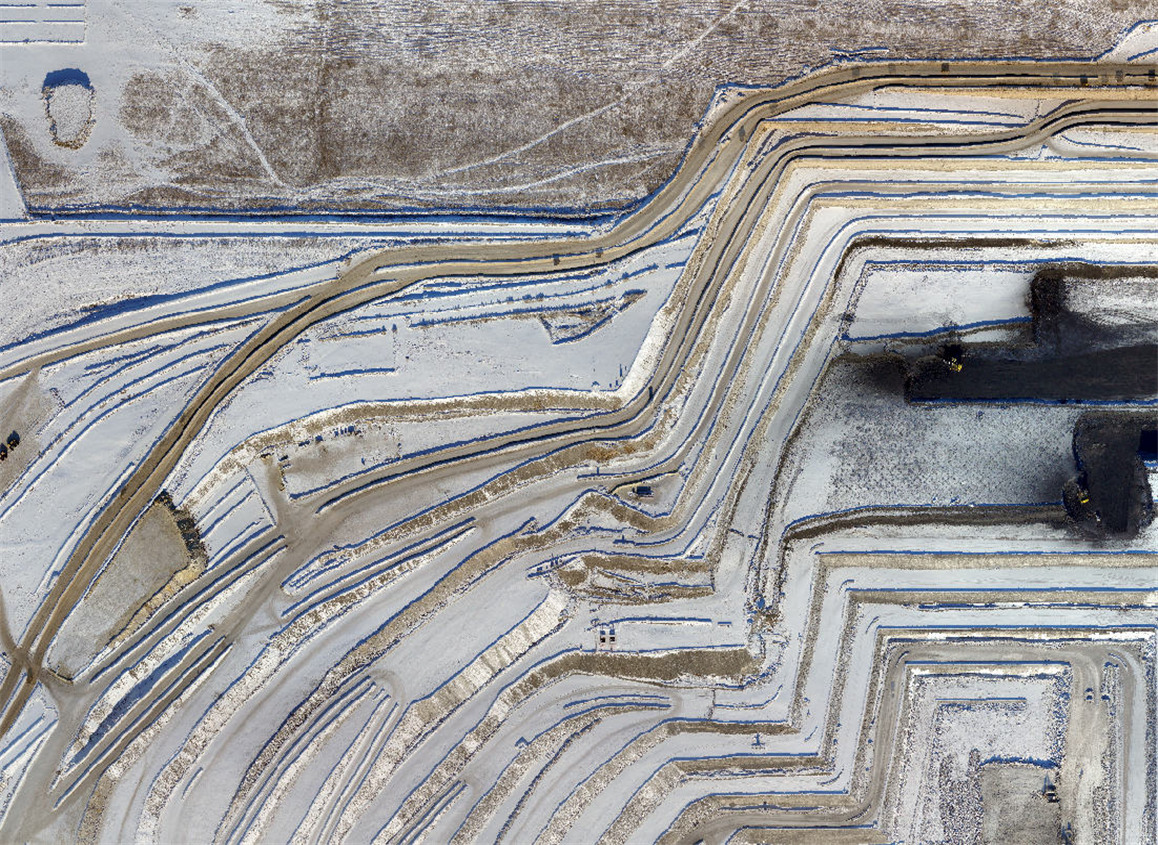 Digital orthophoto model of Baorixile open-pit mine