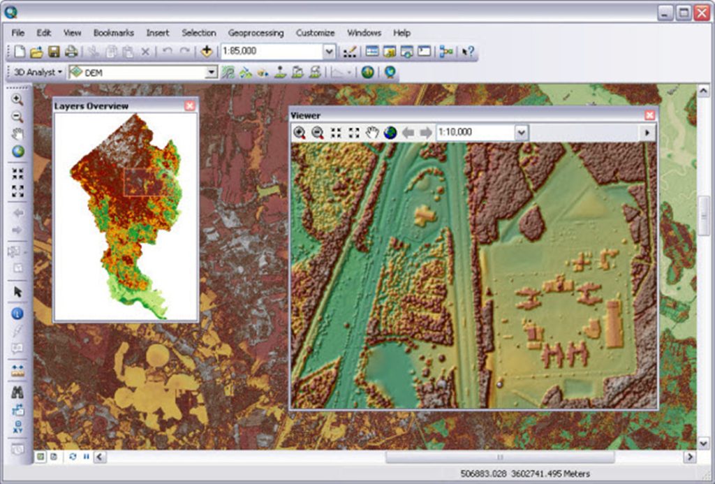 Make Digital Elevation Model from point clouds with ArcGIS Pro