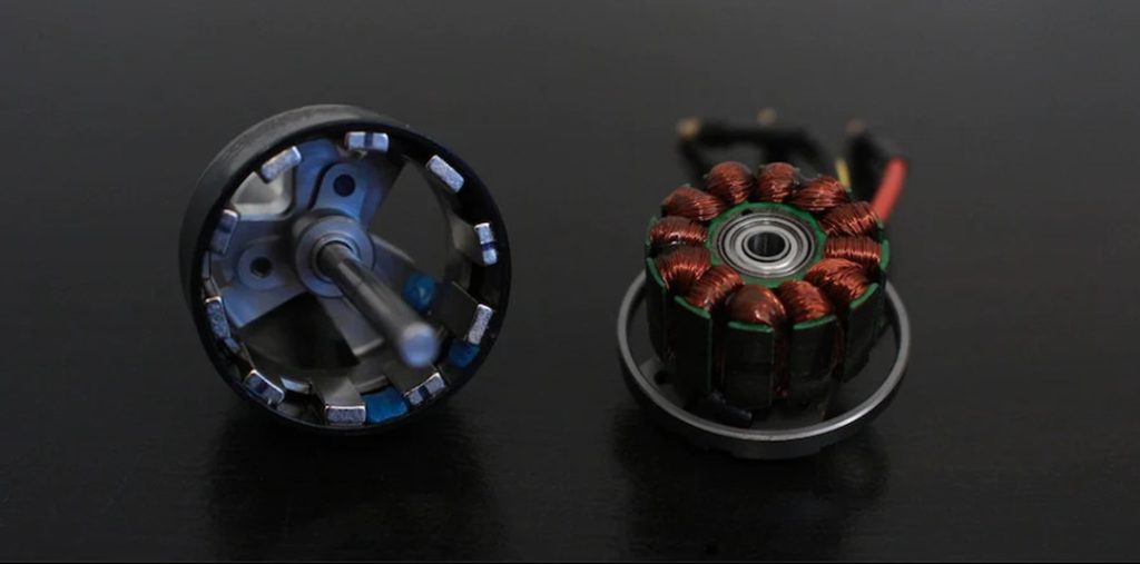 Rotor and Stator of an Brushless Outrunner Electric Motor
