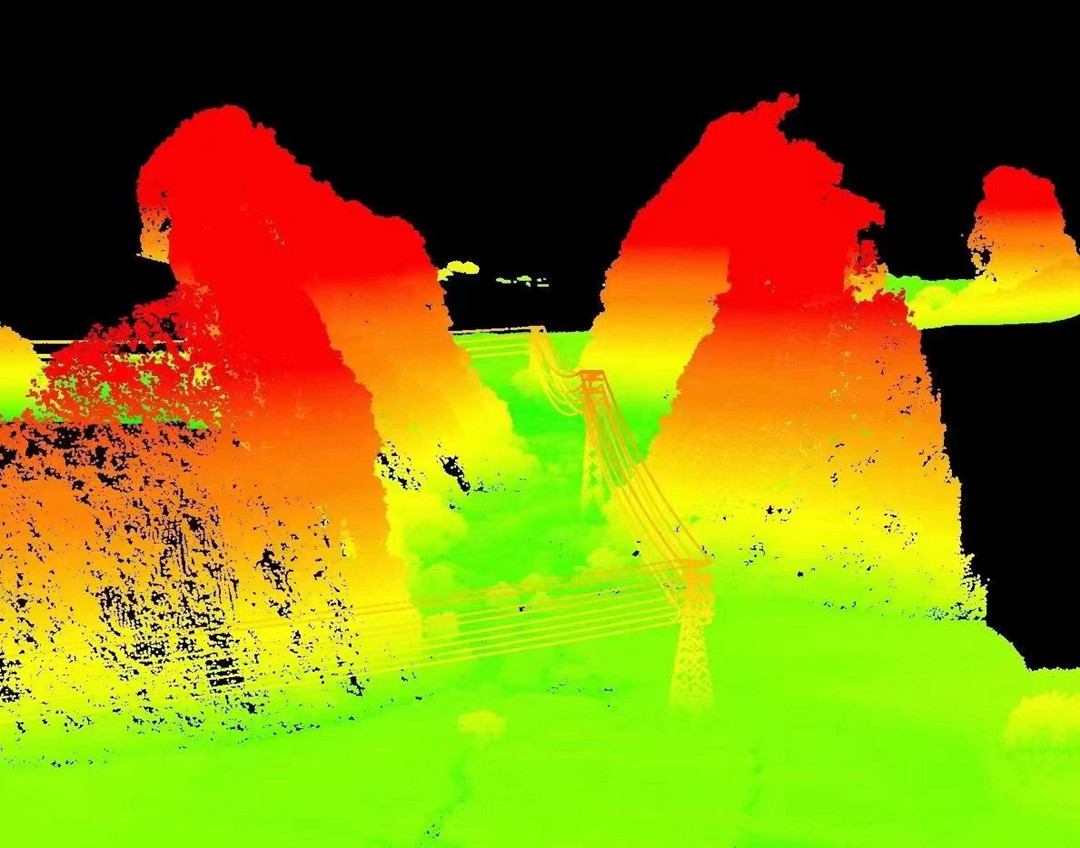 True point cloud of powerline inspections