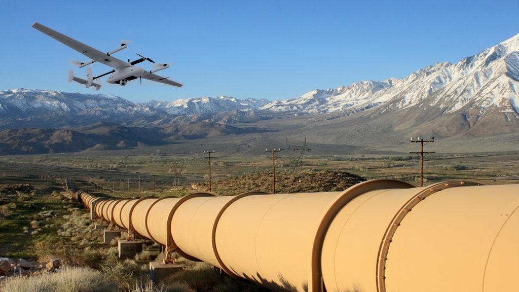 CW-15 VTOL drone used for pipeline inspections 