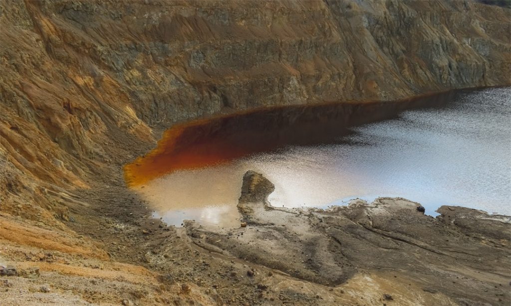 Environment impact of acid mine drainage