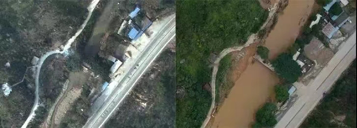 Before and after the flood