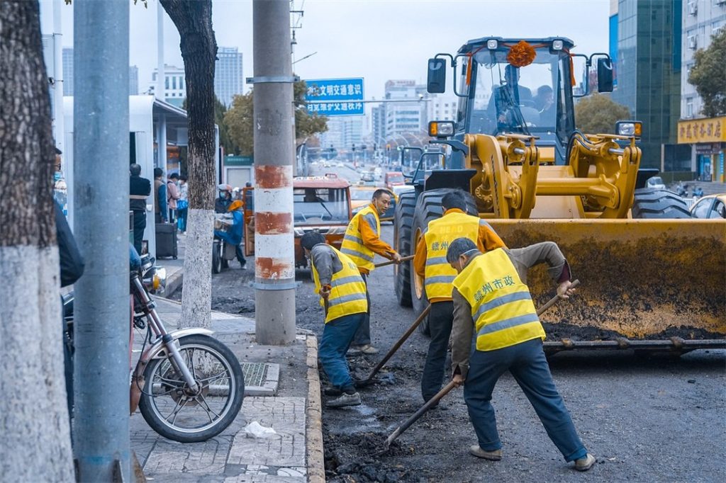 Construction site clearing