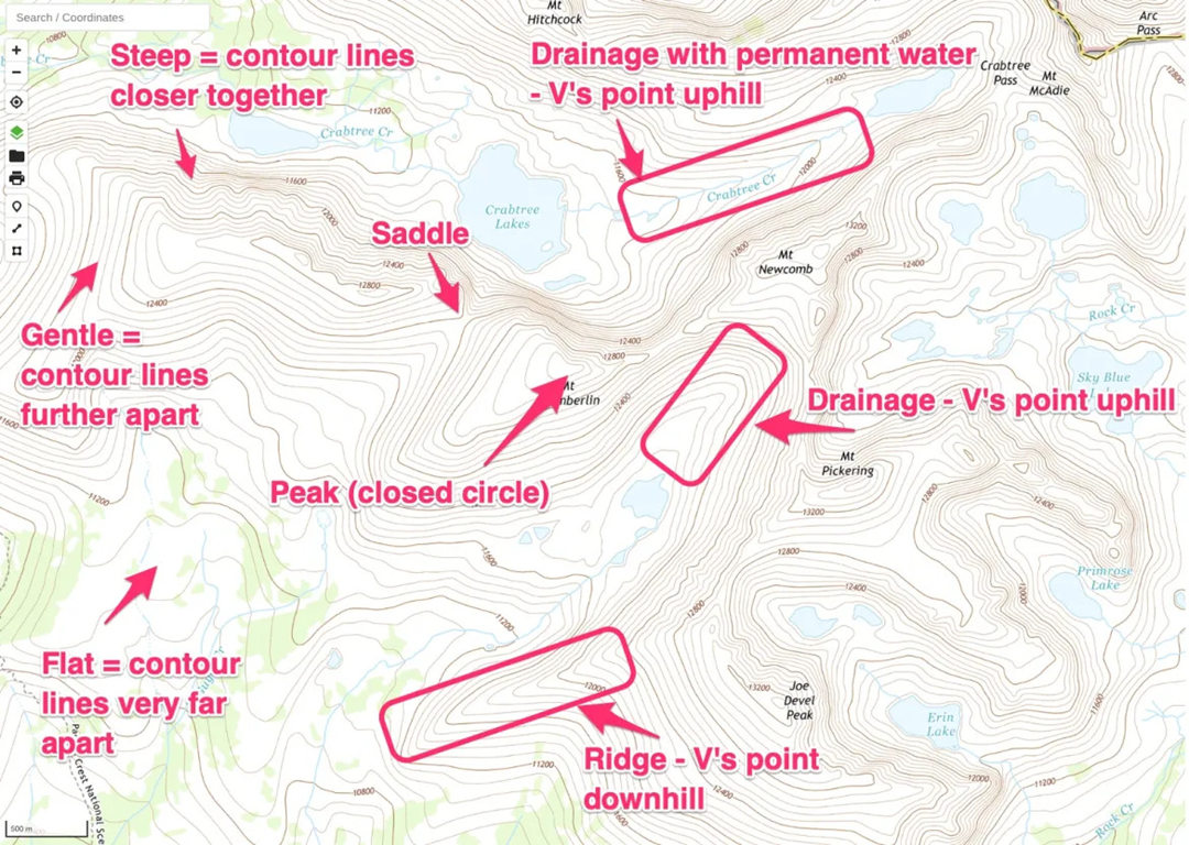 Map labels