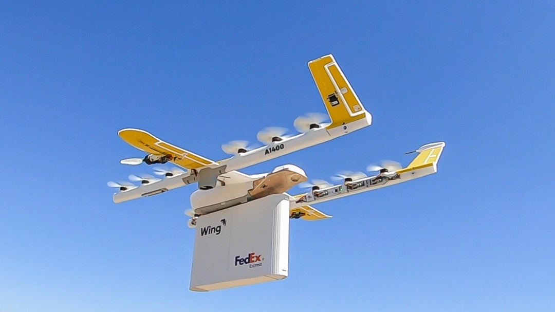 Wing drone delivery