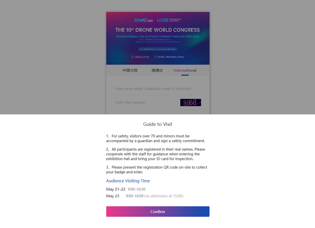 How to Register for the 10th Drone World Congress 2026