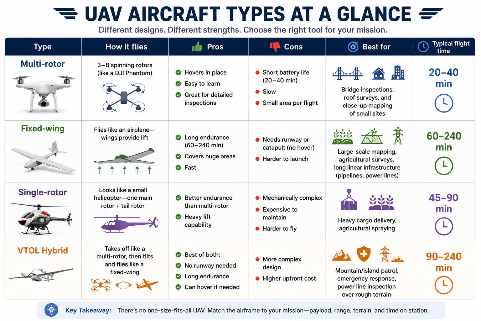 Types of UAVS