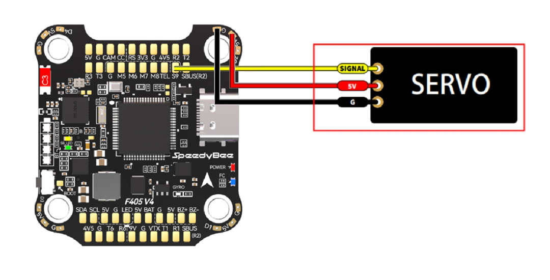 Connect Servo to Flight Controller