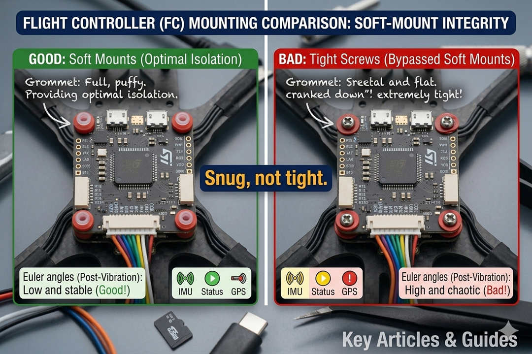 Flight controller mounting comparison